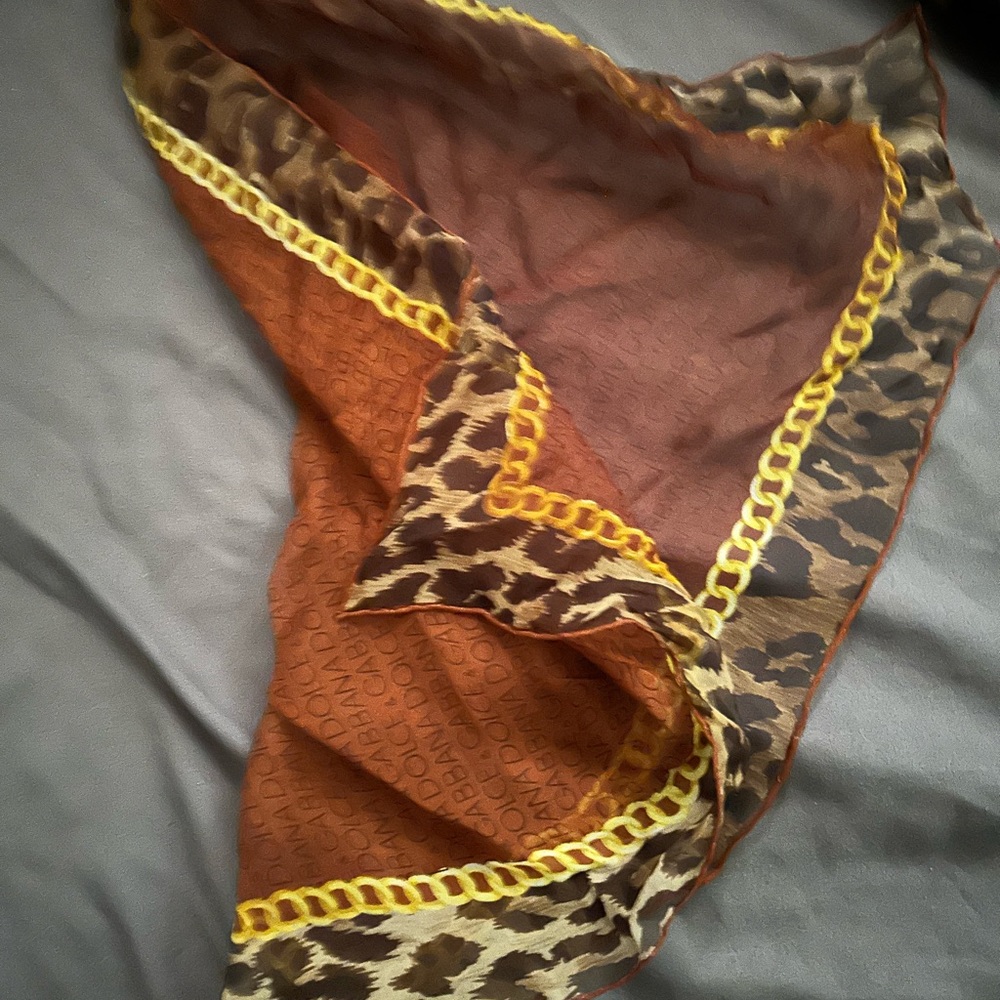 Dolce and Gabanna small kerchief size scarf. $100. Used good condition. Silk